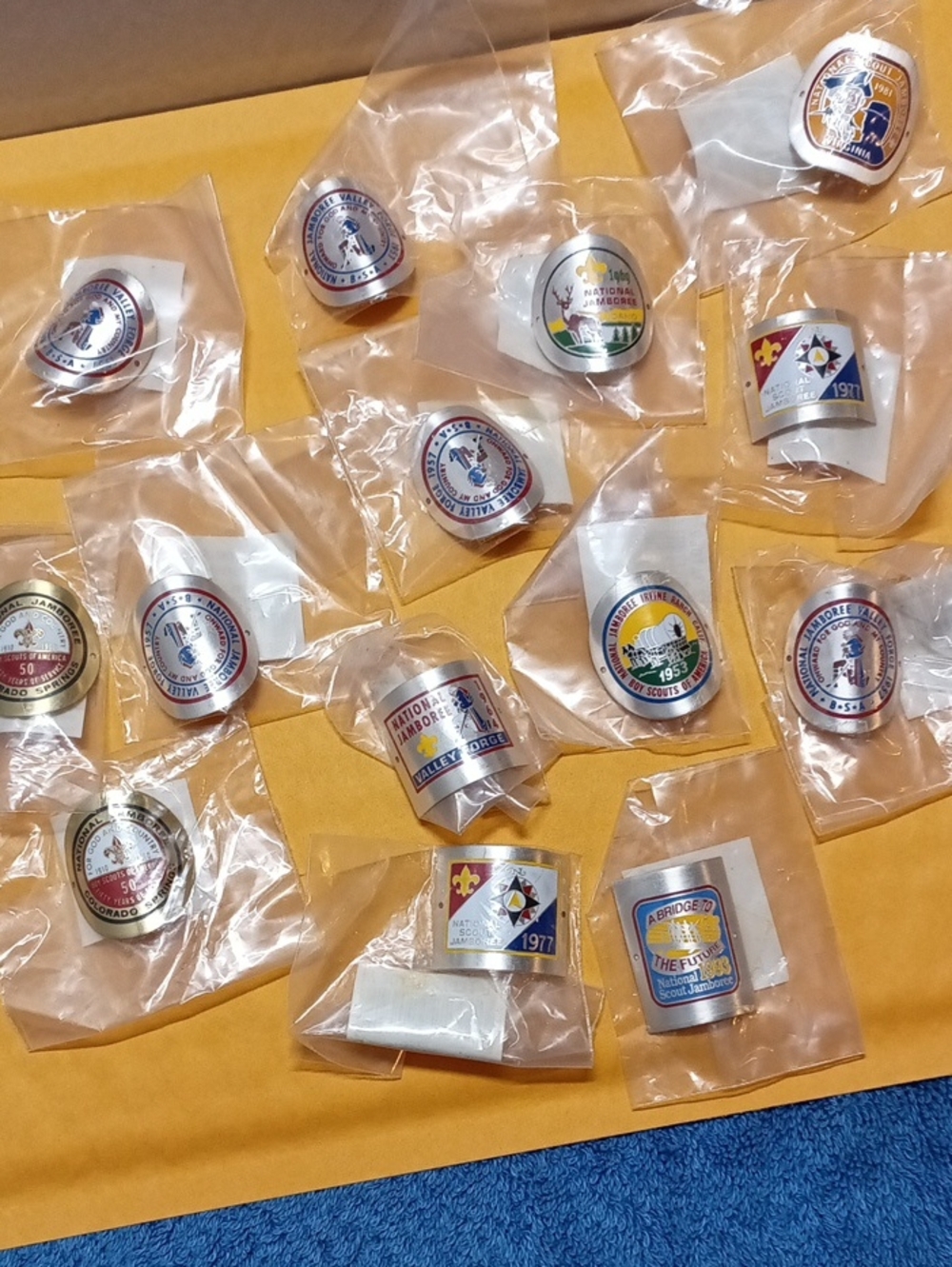 14 Boy Scouting National Jamboree Pins Set - Assorted Designs